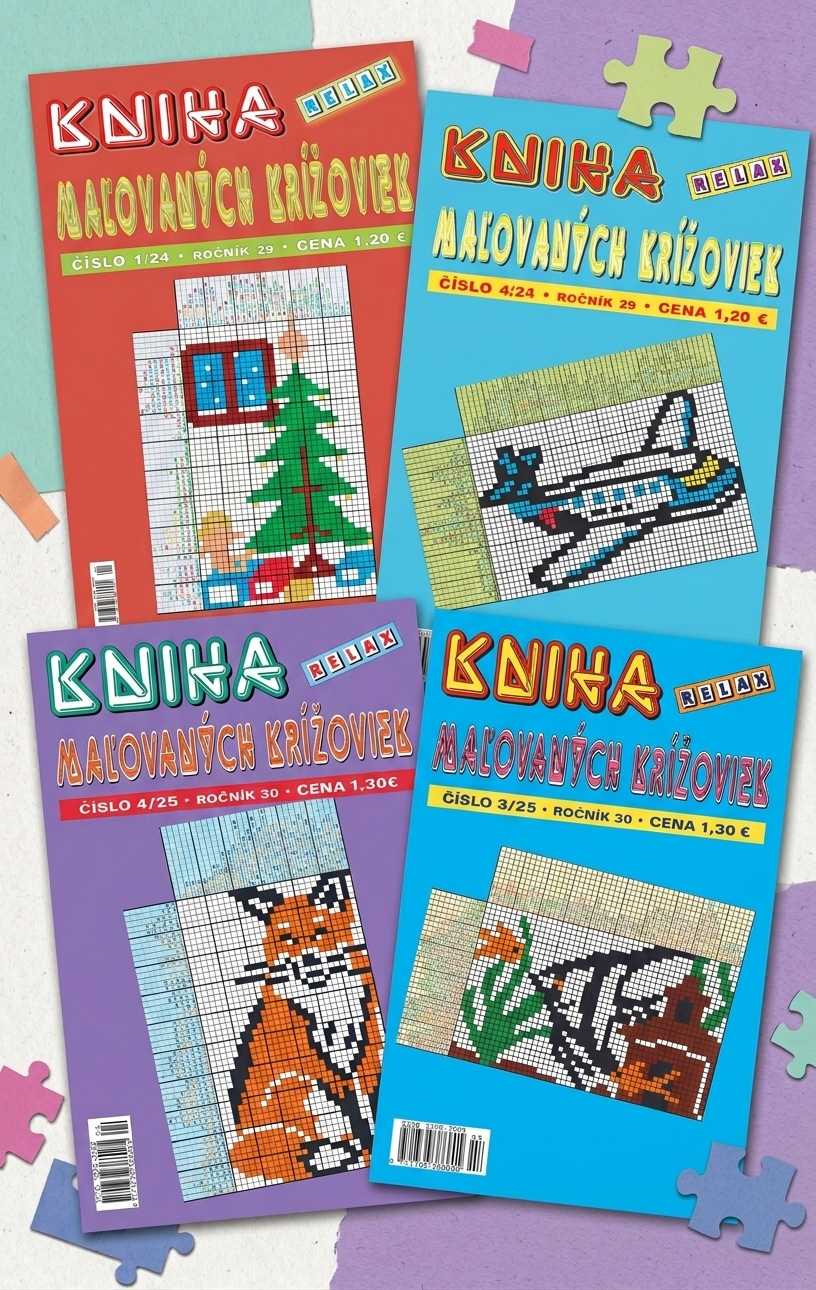 staršie čísla kniha maľovaných krížoviek
